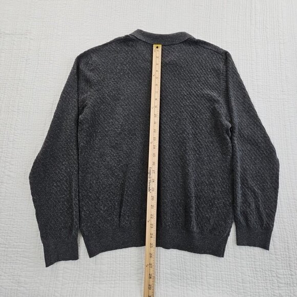 Tahari Wool Blend Sweater Men's Medium Grey Long Sleeve Pullover NWT MSRP $70 - Picture 16 of 16